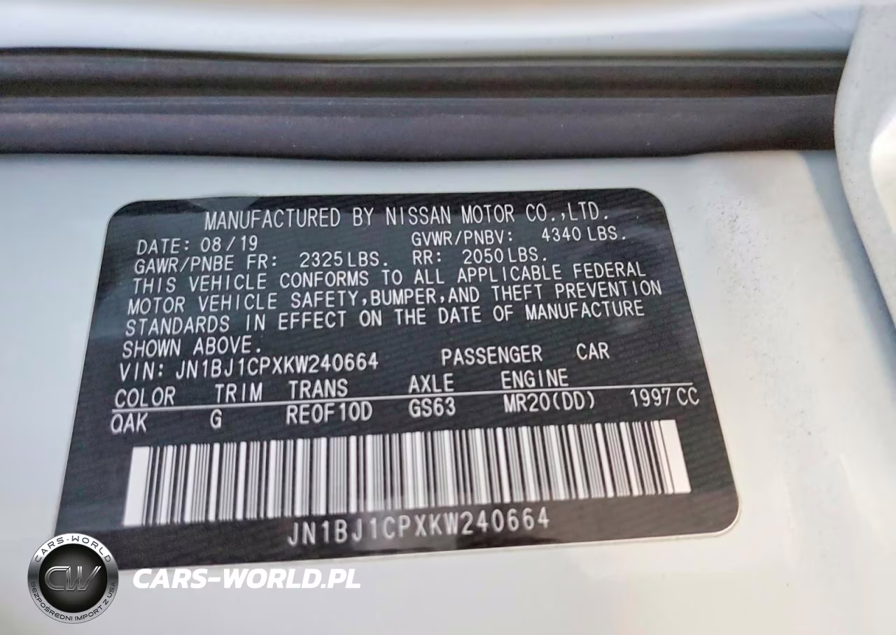 2019 Nissan Rogue Sport S VIN:JN1BJ1CPXKW240664 - 12