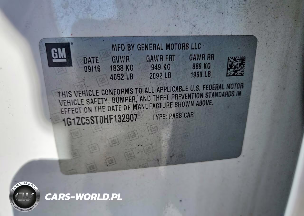 2017 Chevrolet Malibu Ls VIN:1G1ZC5ST0HF132907 - 12