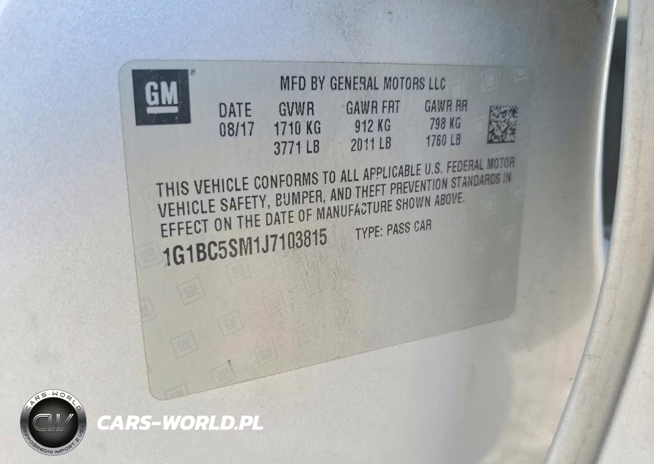 2018 Chevrolet Cruze Ls VIN:1G1BC5SM1J7103815 - 12