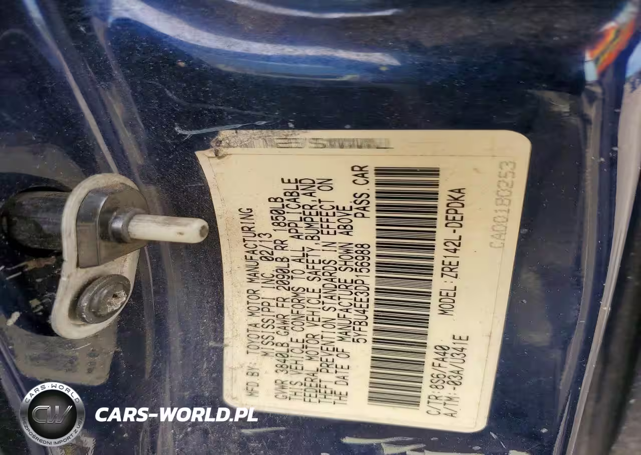2013 Toyota Corolla L VIN:5YFBU4EE3DP156988 - 12