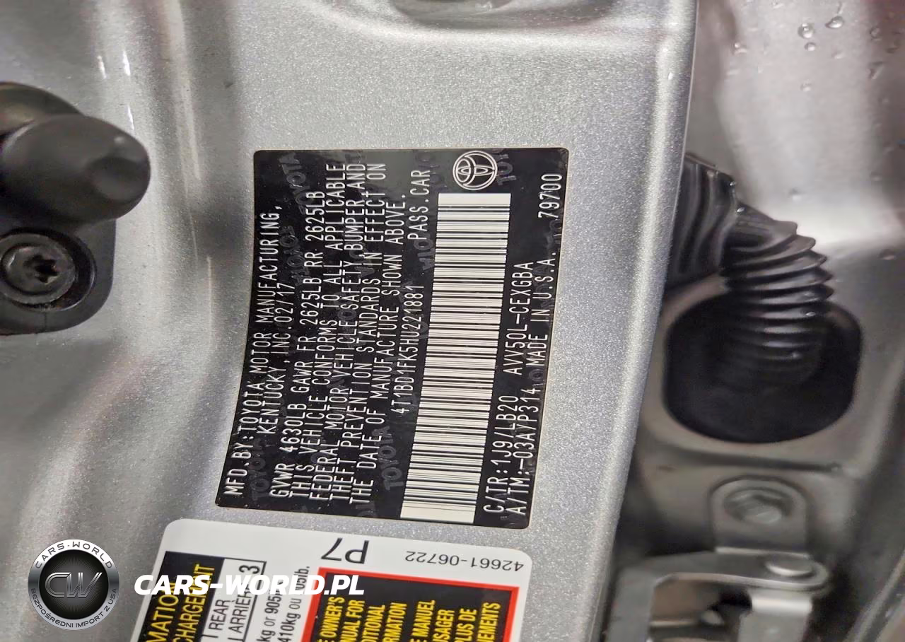 2017 Toyota Camry Hybrid Xle VIN:4T1BD1FK5HU221881 - 12