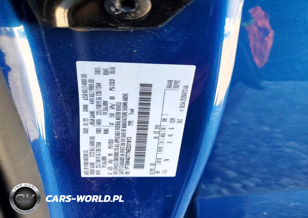 2022 Ford F450 Super Duty VIN:1FT8W4DT7NED31813 - 13