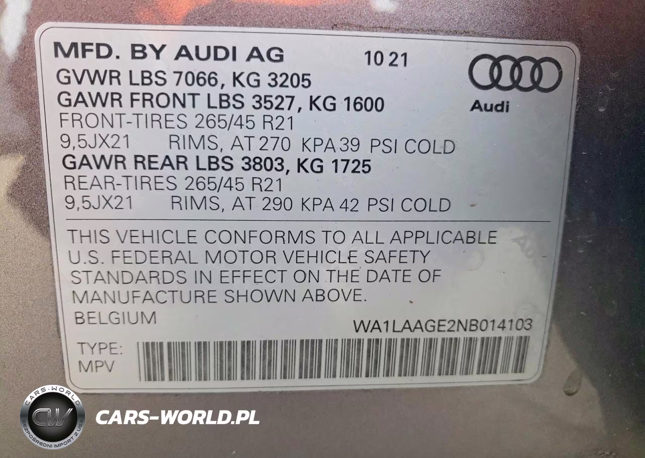2022 Audi E-Tron Premium Plus VIN:WA1LAAGE2NB014103 - 12