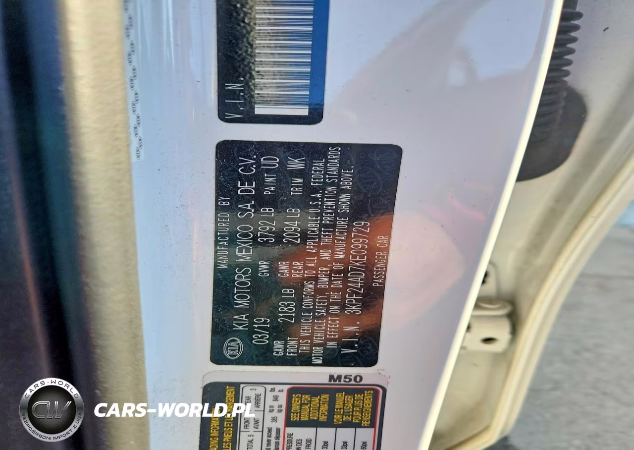 2019 Kia Forte Fe VIN:3KPF24AD7KE099729 - 12
