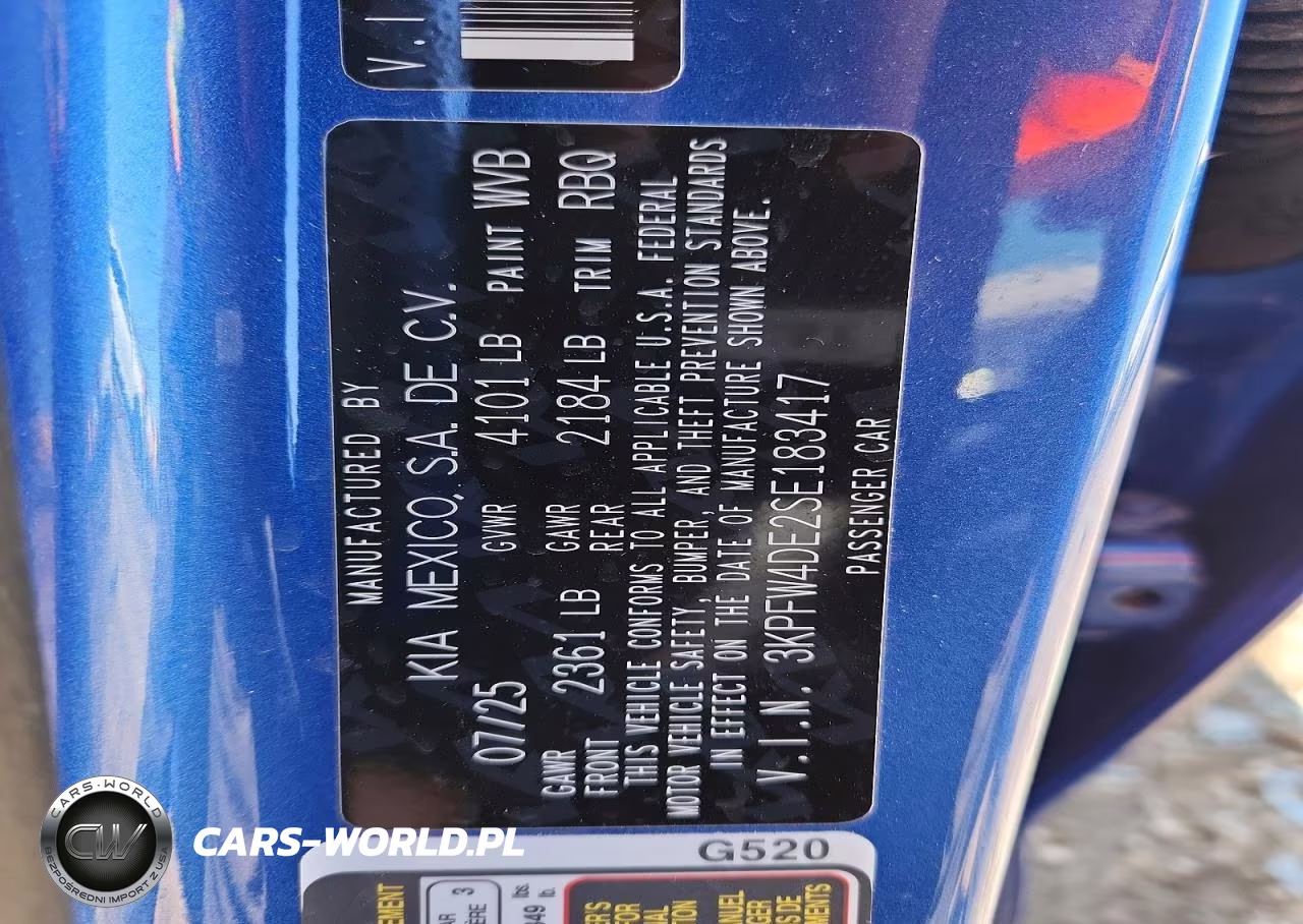 2025 Kia K4 Gt-Line VIN:3KPFW4DE2SE183417 - 12