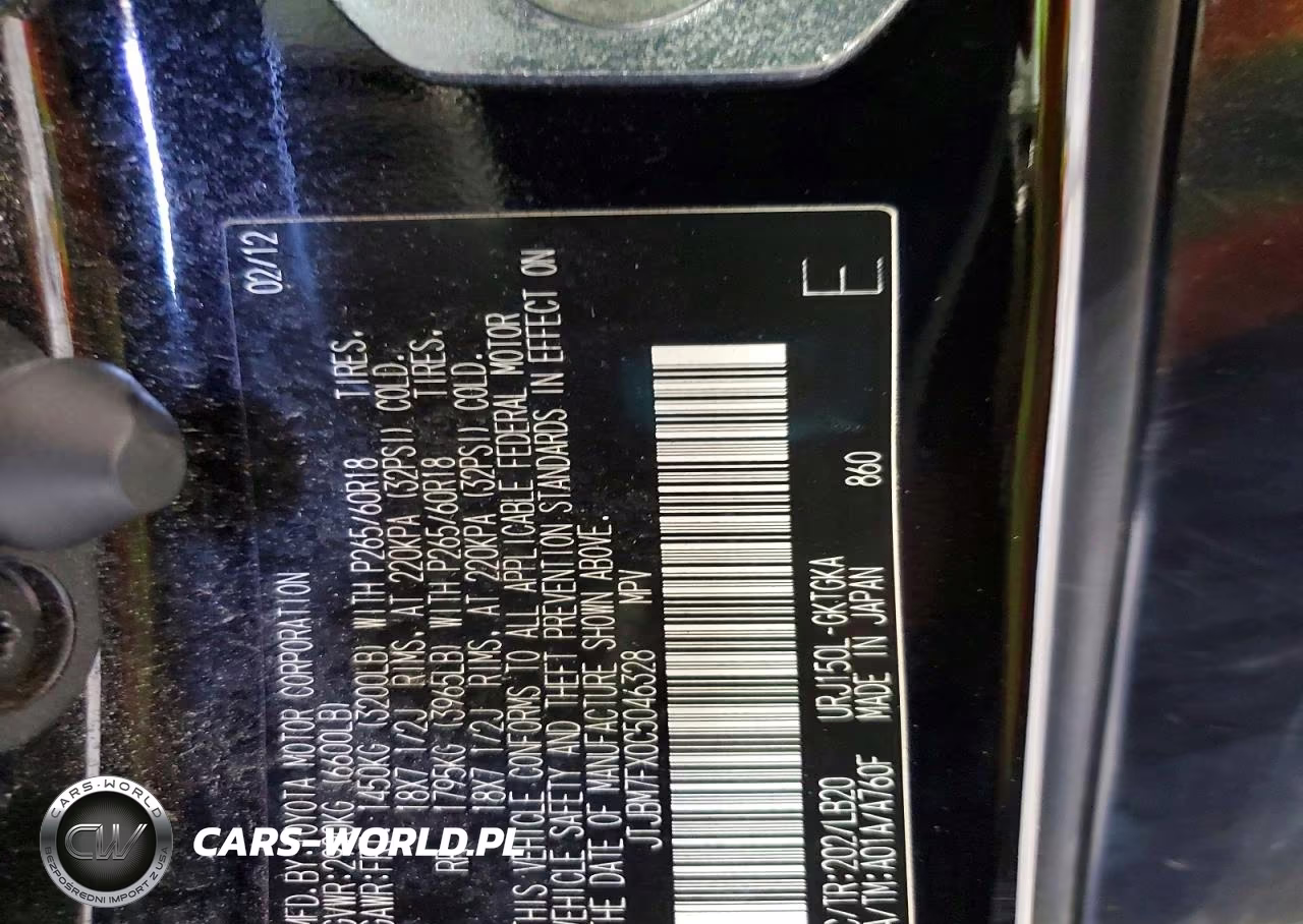 2012 Lexus Gx 460 Base VIN:JTJBM7FX0C5046328 - 13