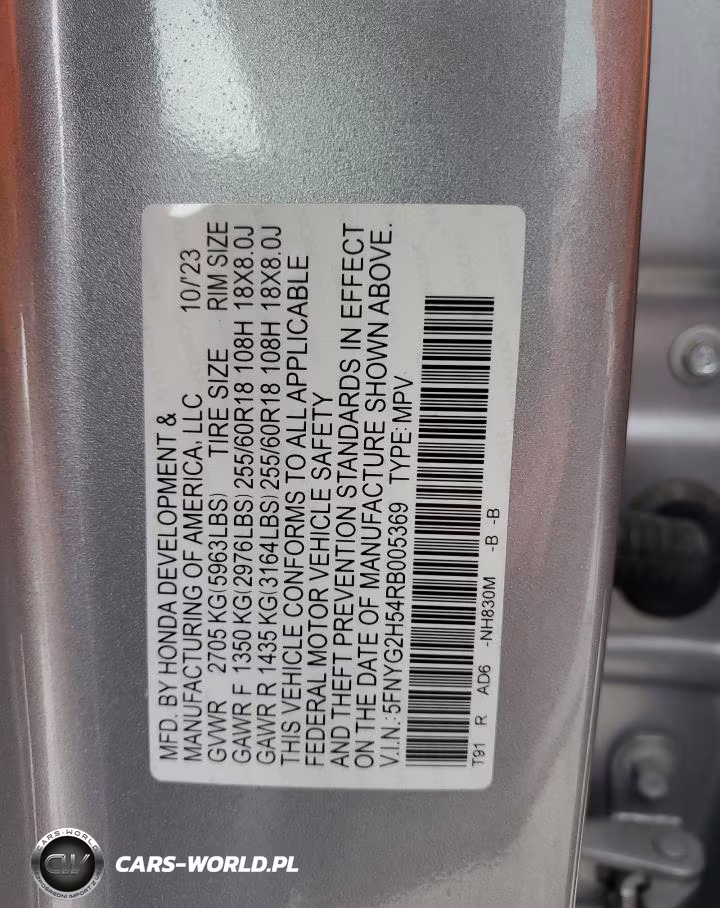 2024 Honda Pilot Exl VIN:5FNYG2H54RB005369 - 14