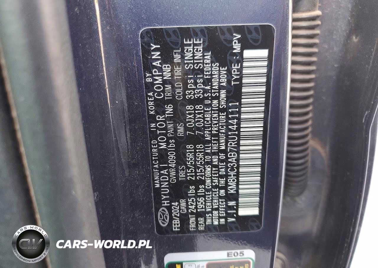 2024 Hyundai Kona Sel VIN:KM8HC3AB7RU144111 - 14