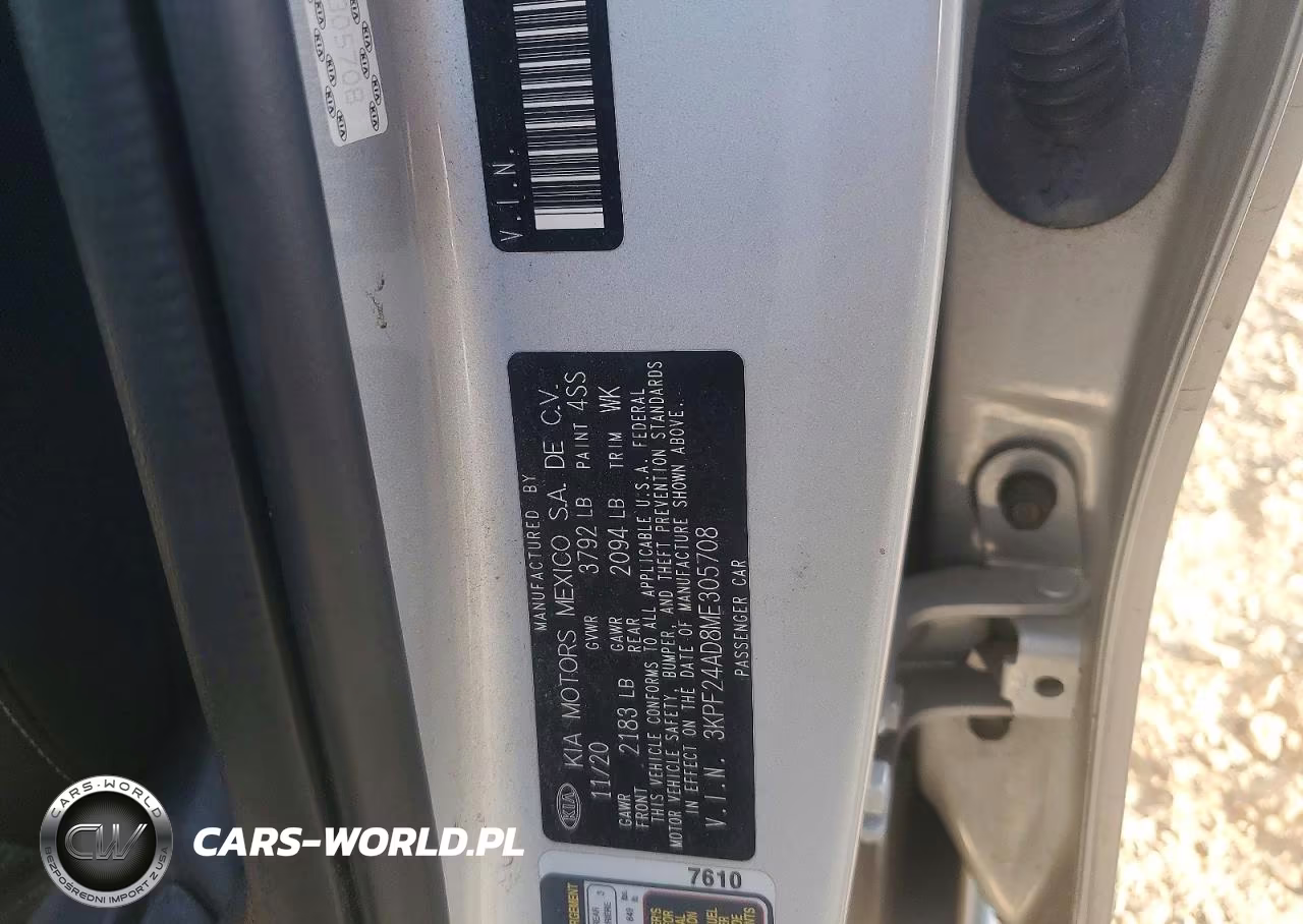 2021 Kia Forte Lxs VIN:3KPF24AD8ME305708 - 12
