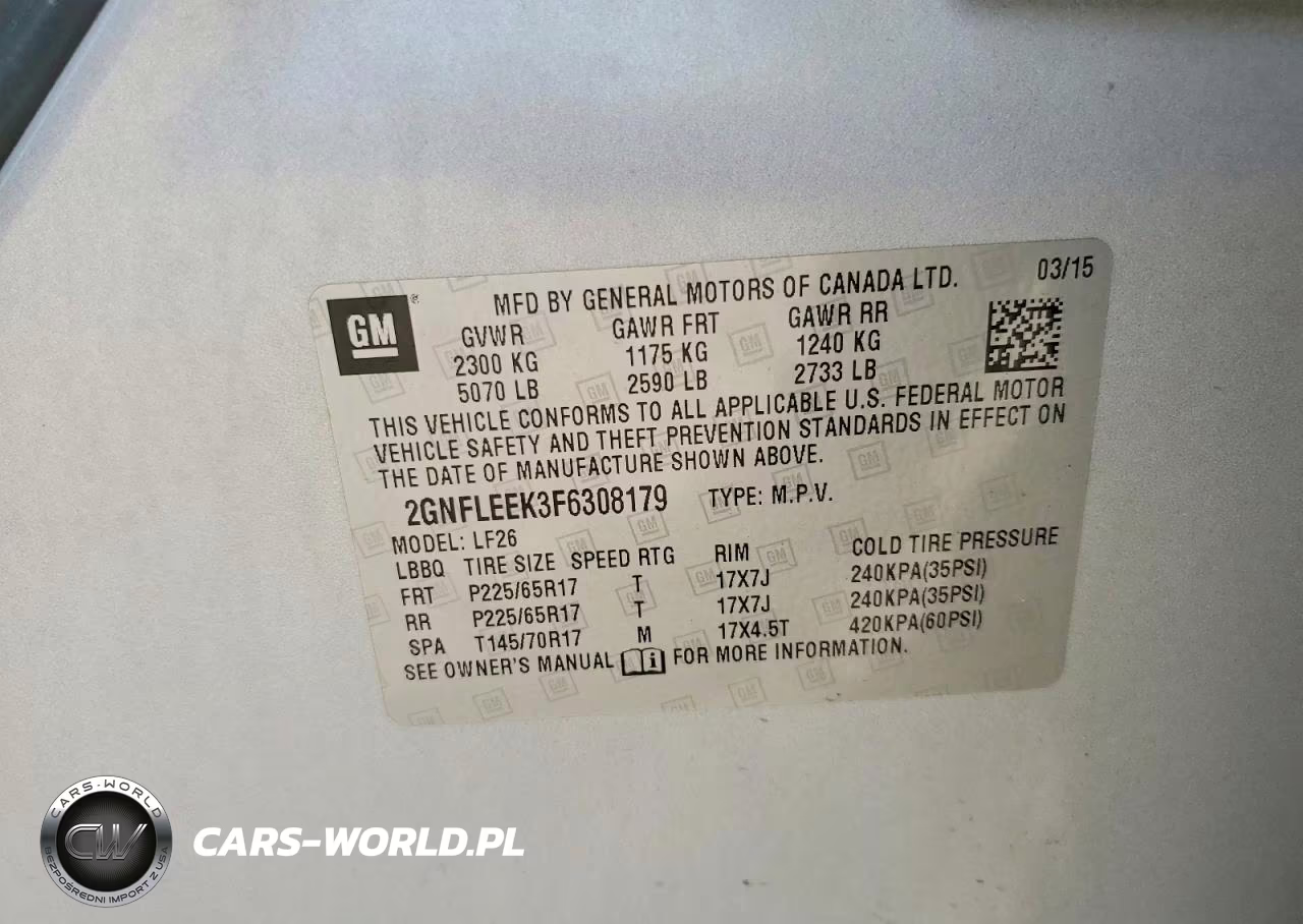 2015 Chevrolet Equinox Ls VIN:2GNFLEEK3F6308179 - 13