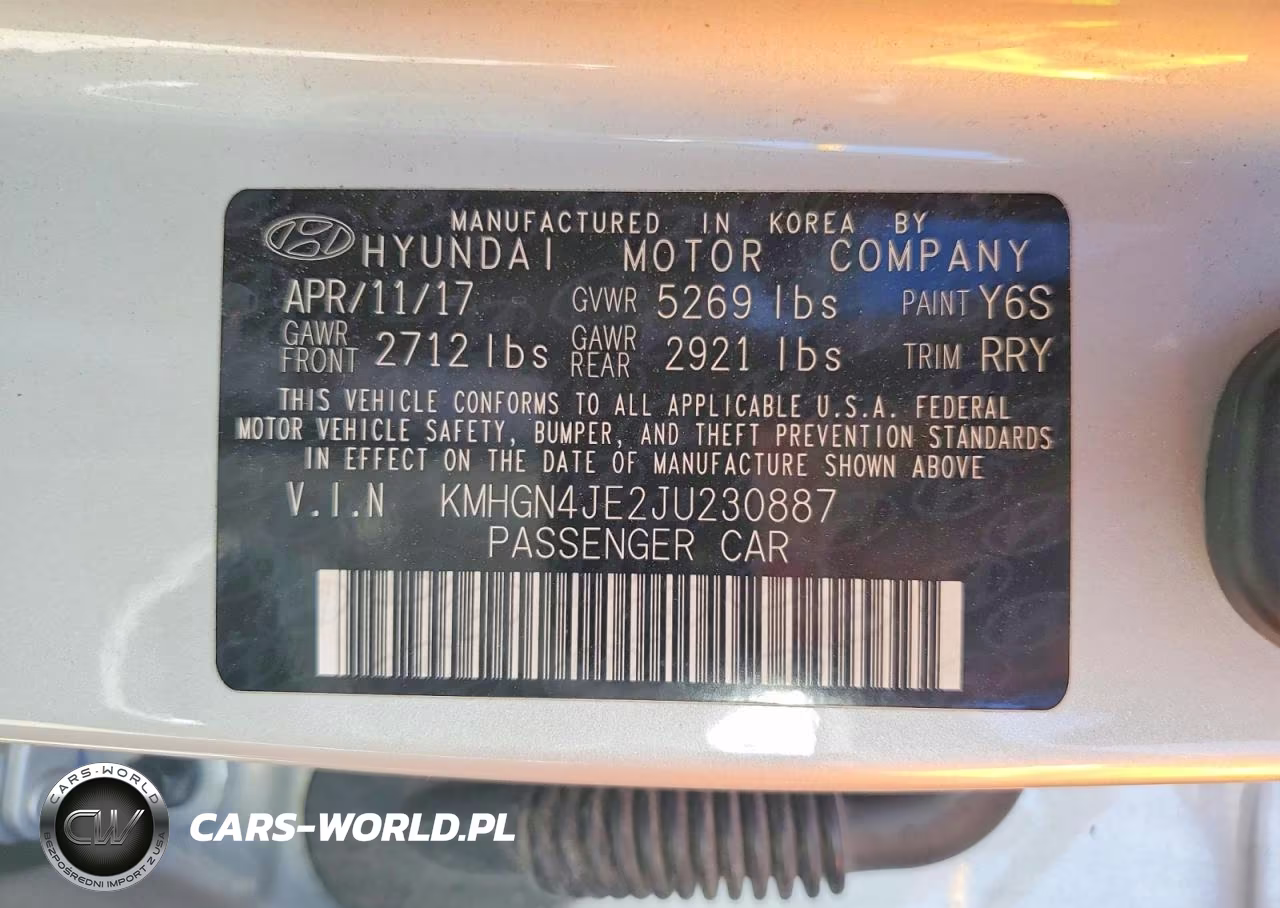 2018 Genesis G80 3.8 VIN:KMHGN4JE2JU230887 - 12