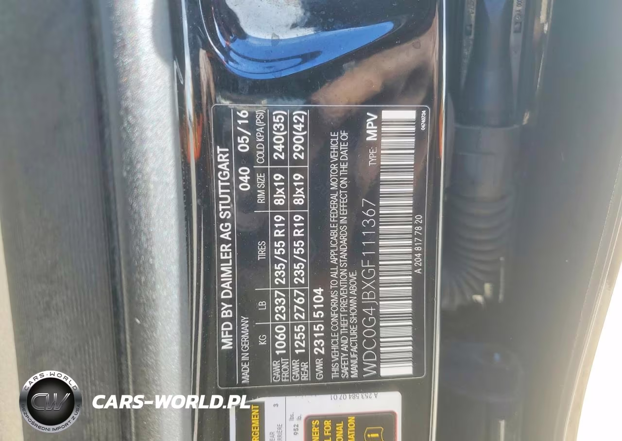 2016 Mercedes-Benz Glc 300 VIN:WDC0G4JBXGF111367 - 13