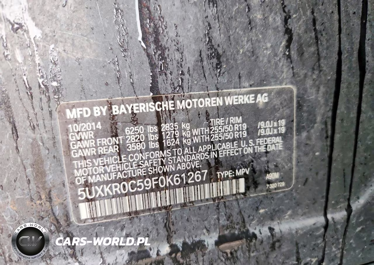 2015 BMW X5 xDrive35I VIN:5UXKR0C59F0K61267 - 12