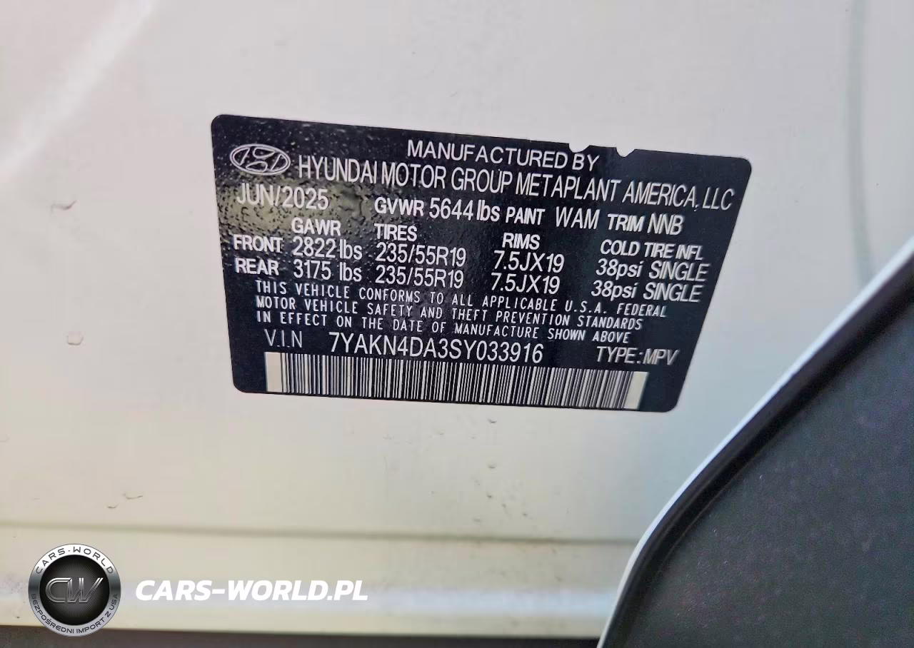 2025 Hyundai Ioniq 5 Sel VIN:7YAKN4DA3SY033916 - 12