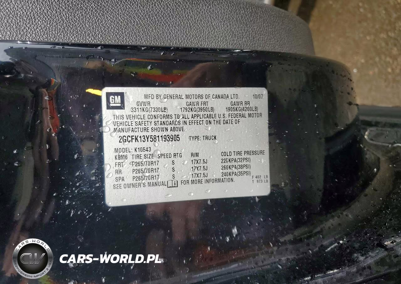 2008 Chevrolet Silverado K1500 VIN:2GCFK13Y581193905 - 12