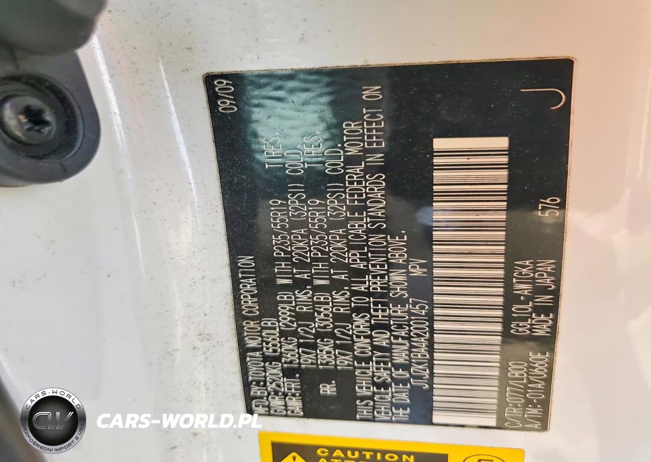 2010 Lexus Rx 350 Base VIN:JTJZK1BA4A2001457 - 12