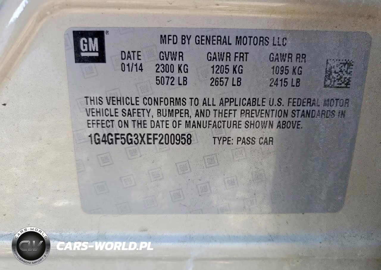 2014 Buick Lacrosse Touring VIN:1G4GF5G3XEF200958 - 12