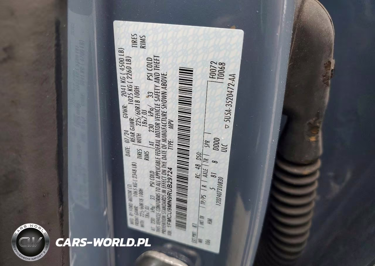 2024 Ford Escape St Line VIN:1FMCU9MN9RUB29724 - 13