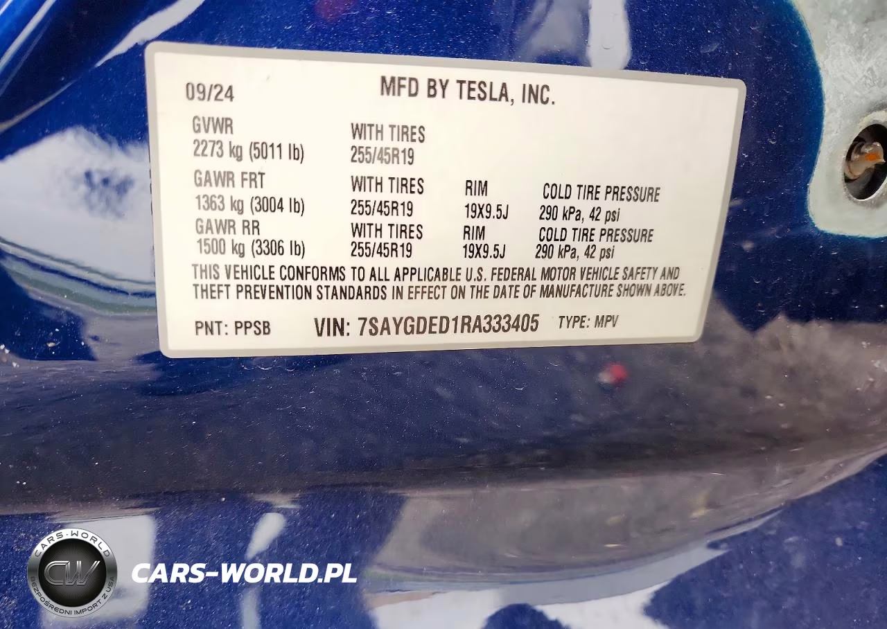 2024 Tesla Model Y VIN:7SAYGDED1RA333405 - 14