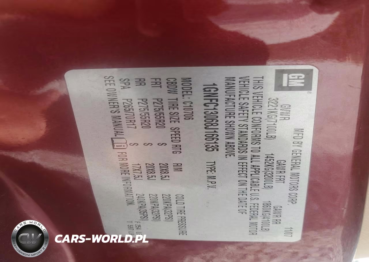 2008 Chevrolet Tahoe C1500 VIN:1GNFC13068J166135 - 13