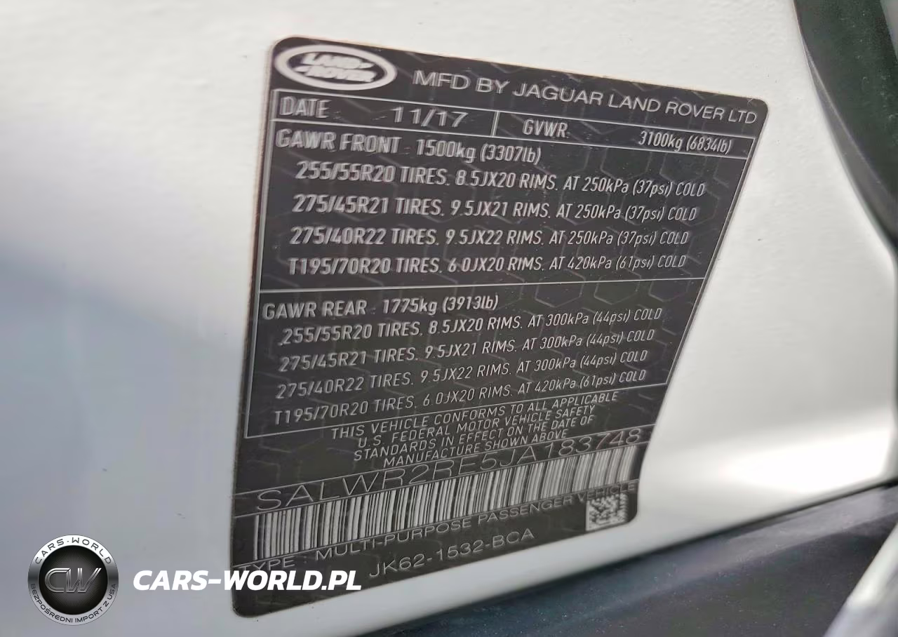 2018 Land Rover Range Rover Sport Supercharged Dynamic VIN:SALWR2RE5JA183748 - 13