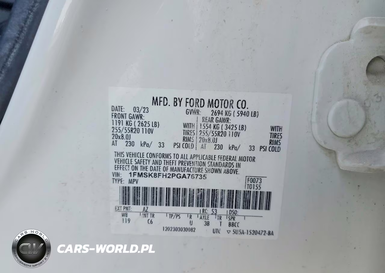 2023 Ford Explorer Limited VIN:1FMSK8FH2PGA76735 - 14