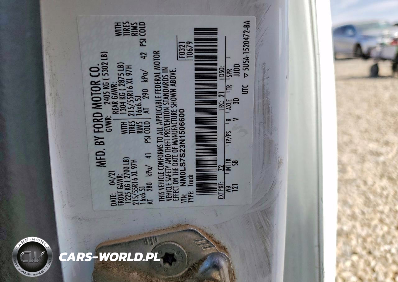 2022 Ford Transit Connect Xl Delivery Van VIN:NM0LS7S23N1506600 - 13