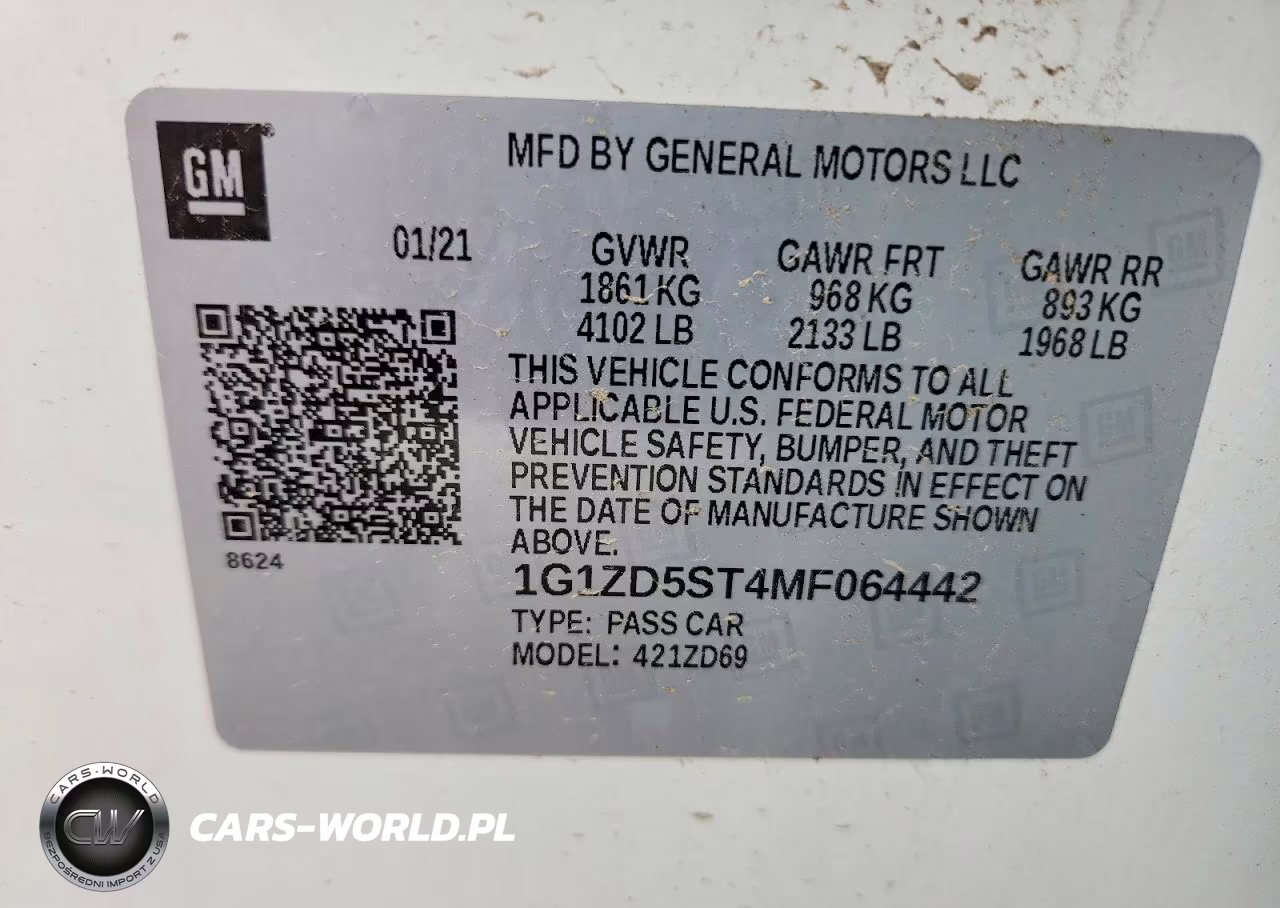 2021 Chevrolet Malibu Lt VIN:1G1ZD5ST4MF064442 - 12