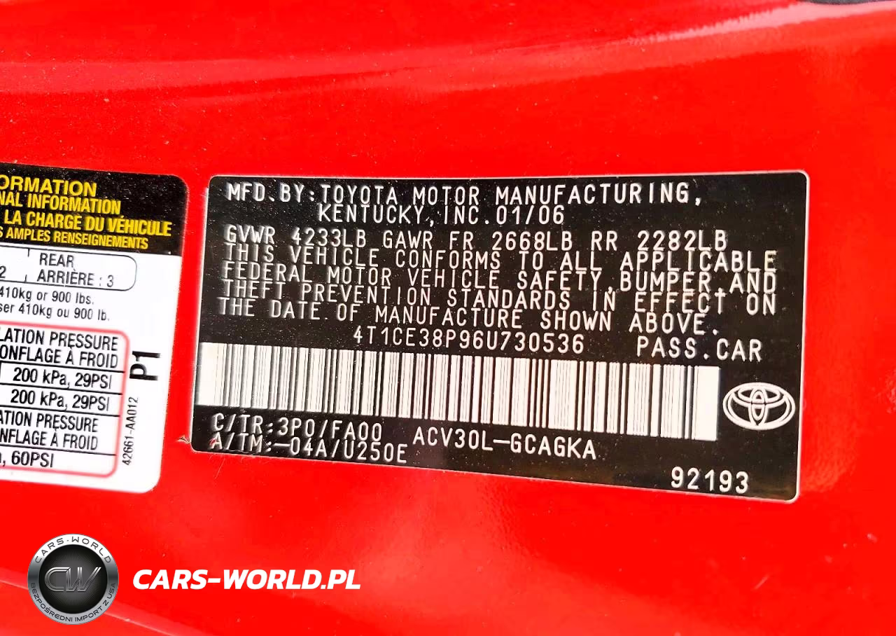 2006 Toyota Camry Solara Sle VIN:4T1CE38P96U730536 - 12