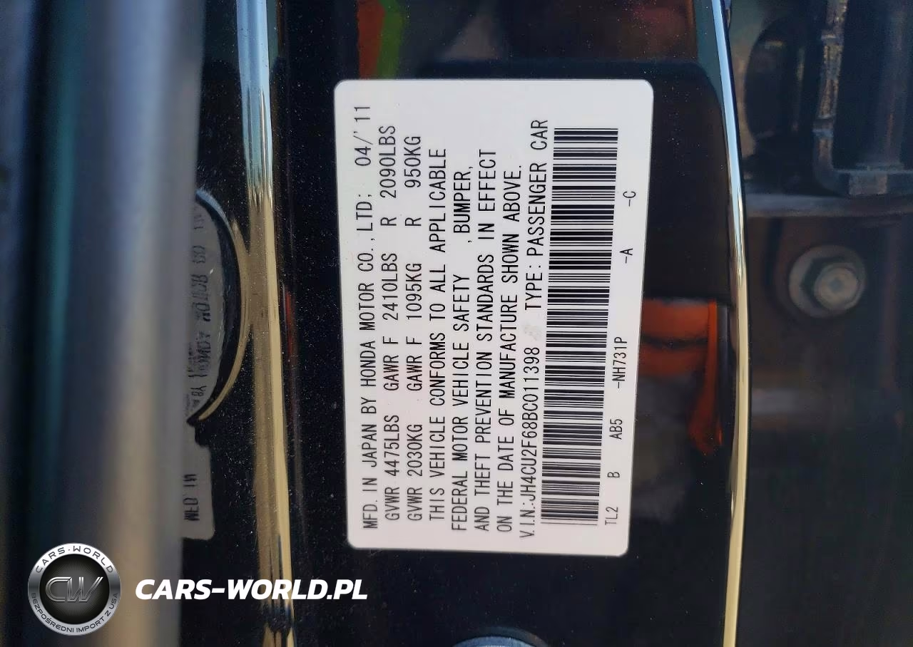 2011 Acura Tsx VIN:JH4CU2F68BC011398 - 12