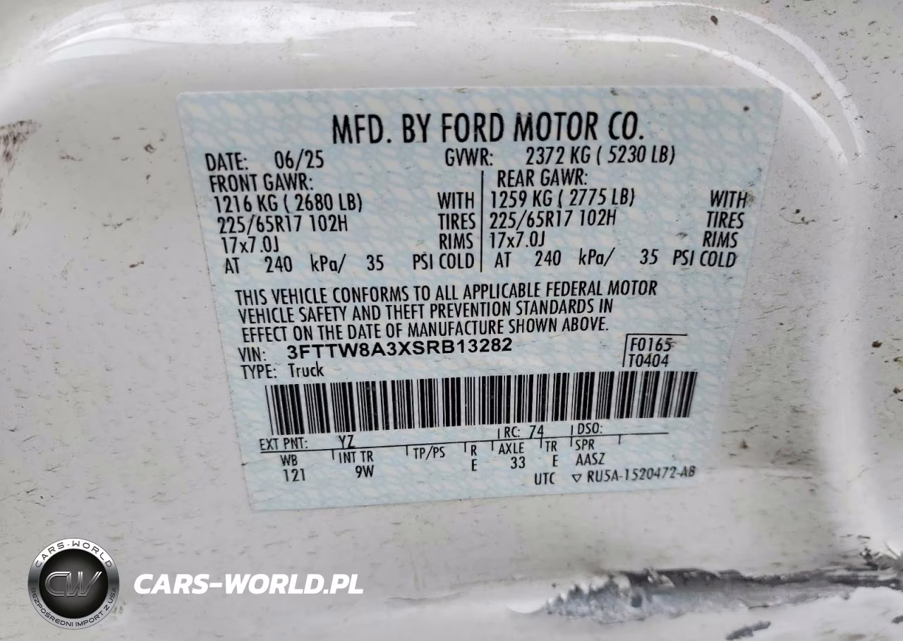 2025 Ford Maverick Xl VIN:3FTTW8A3XSRB13282 - 13