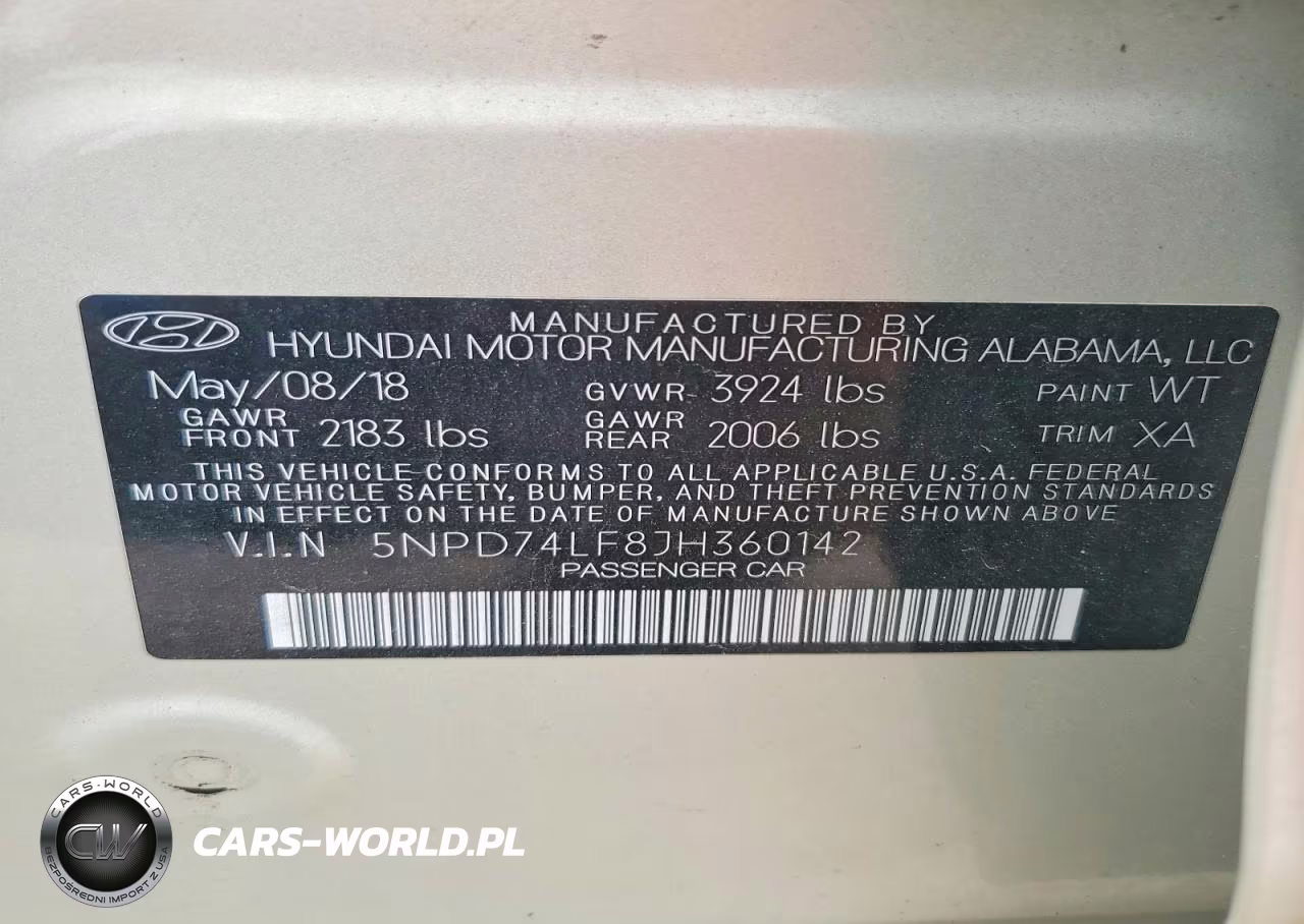 2018 Hyundai Elantra Se VIN:5NPD74LF8JH360142 - 13