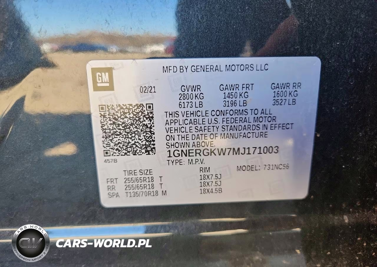 2021 Chevrolet Traverse Lt VIN:1GNERGKW7MJ171003 - 13