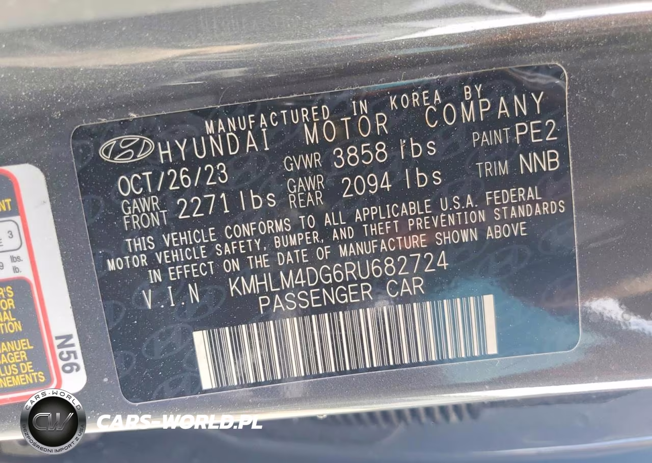 2024 Hyundai Elantra Sel VIN:KMHLM4DG6RU682724 - 13
