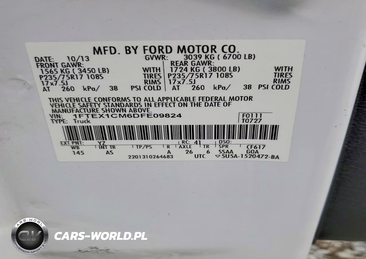 2013 Ford F150 Super Cab VIN:1FTEX1CM6DFE09824 - 13