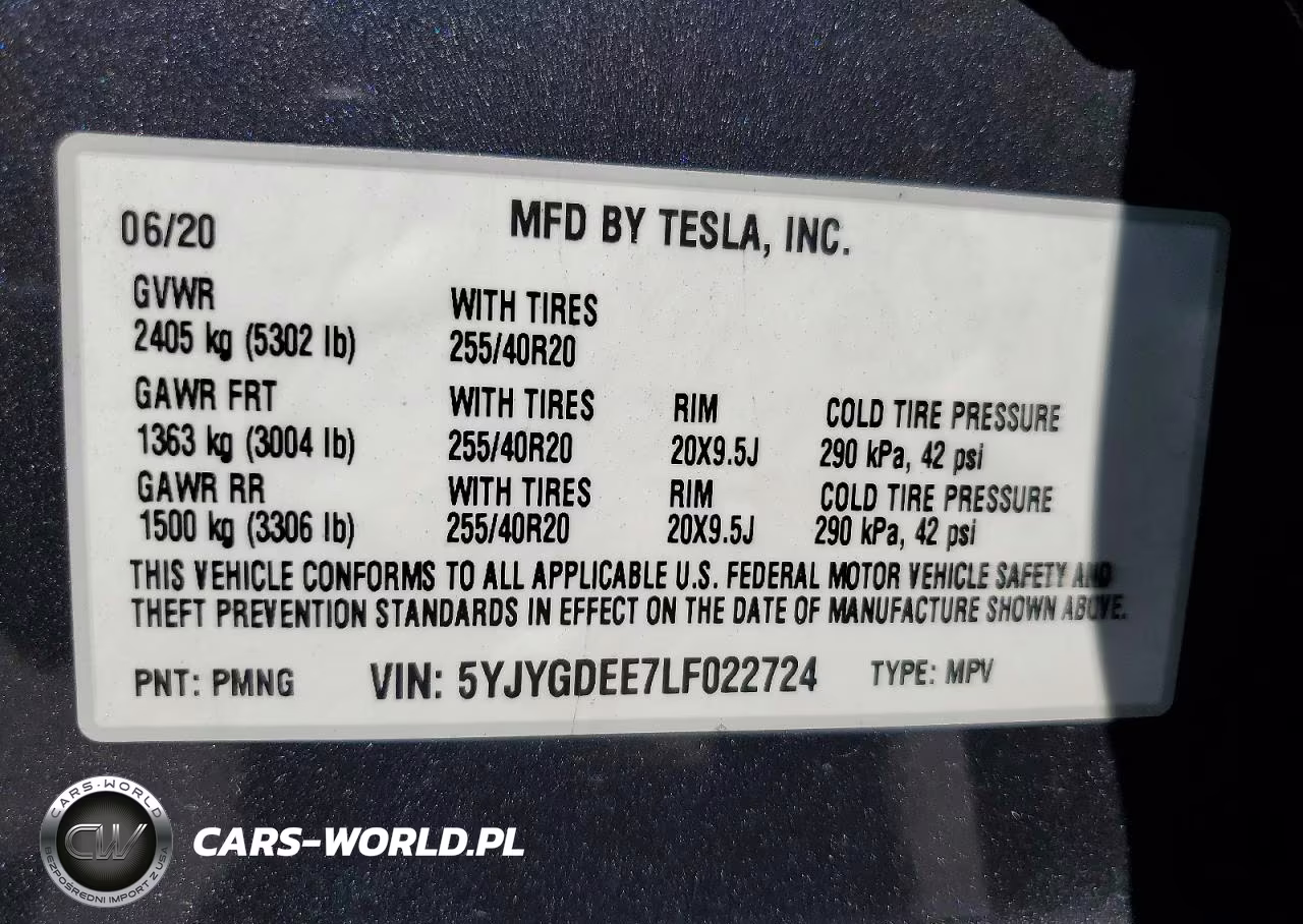 2020 Tesla Model Y VIN:5YJYGDEE7LF022724 - 13