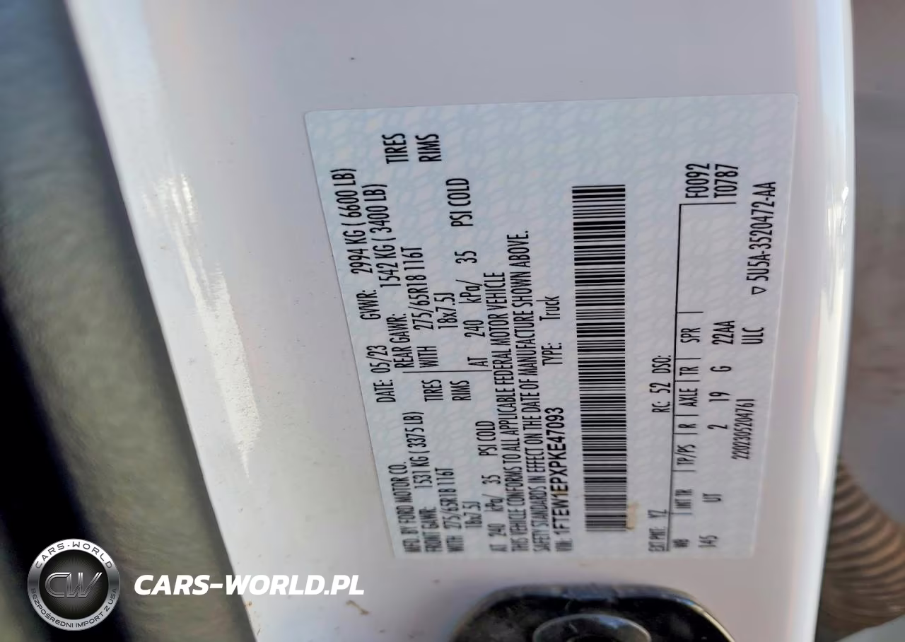 2023 Ford F150 Supercrew VIN:1FTEW1EPXPKE47093 - 12