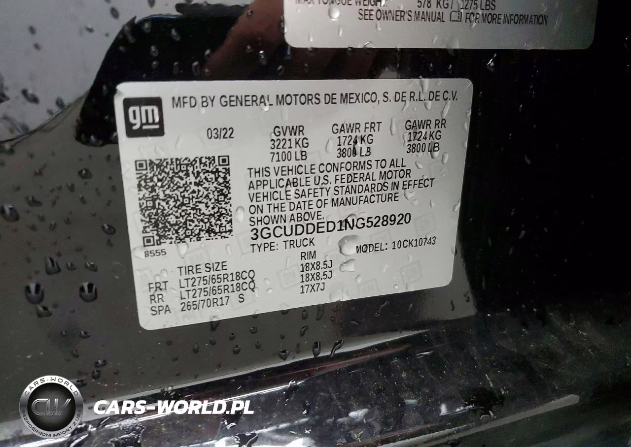 2022 Chevrolet Silverado K1500 Lt VIN:3GCUDDED1NG528920 - 12