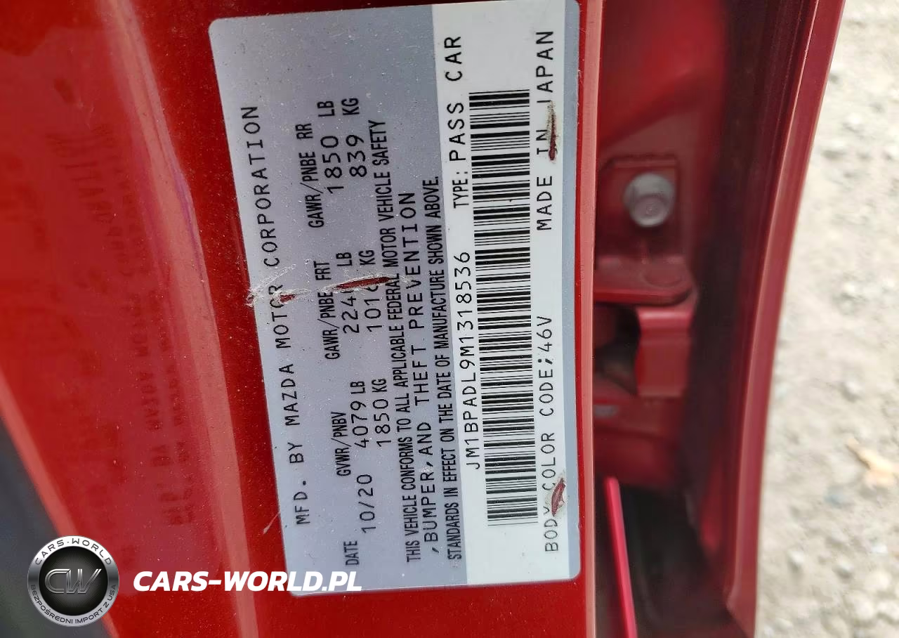 2021 Mazda 3 Premium VIN:JM1BPADL9M1318536 - 12