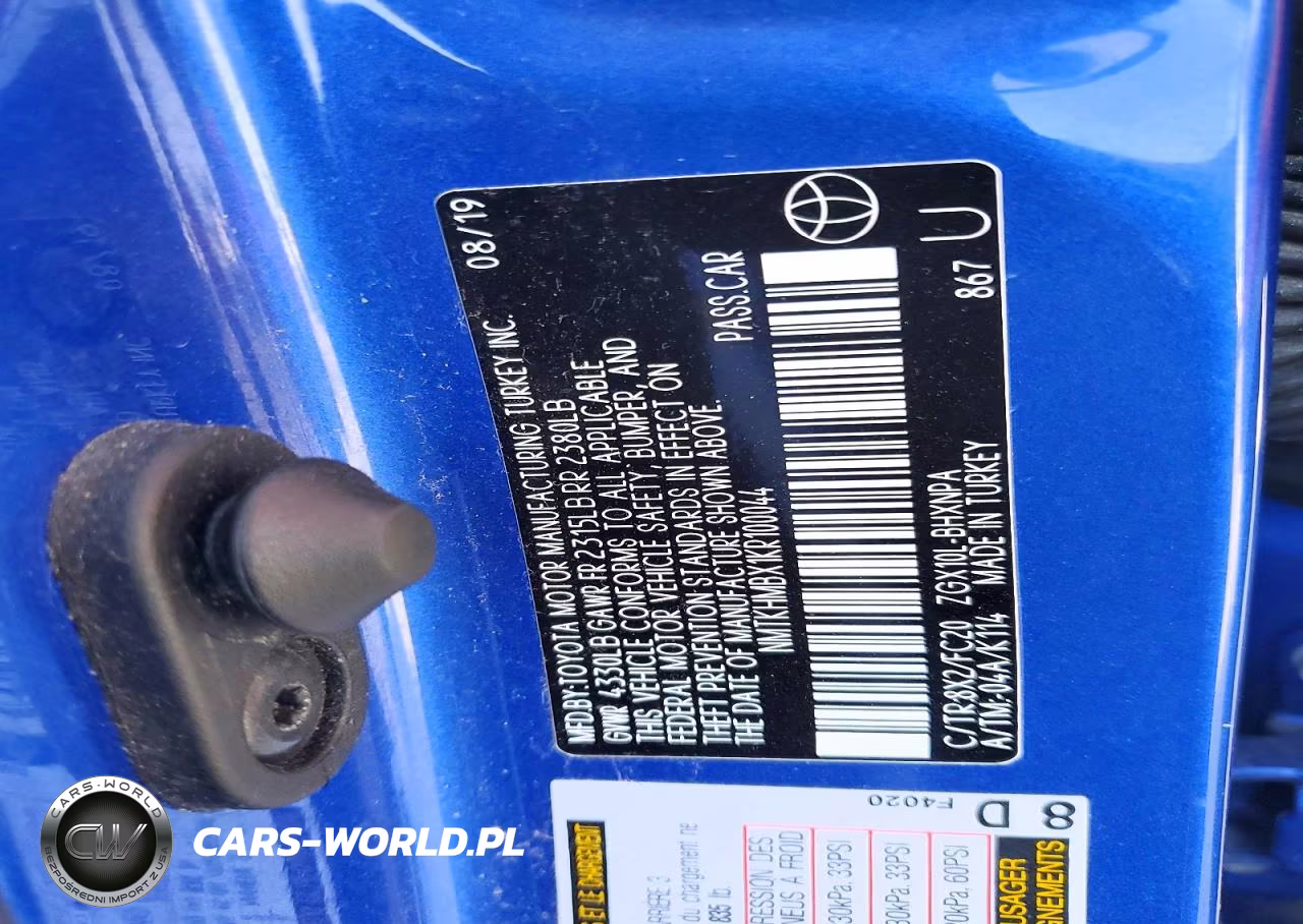 2019 Toyota C-Hr Le VIN:NMTKHMBX1KR100044 - 12