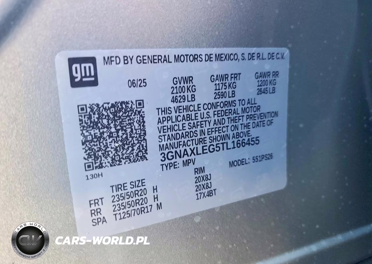 2026 Chevrolet Equinox Rs VIN:3GNAXLEG5TL166455 - 13