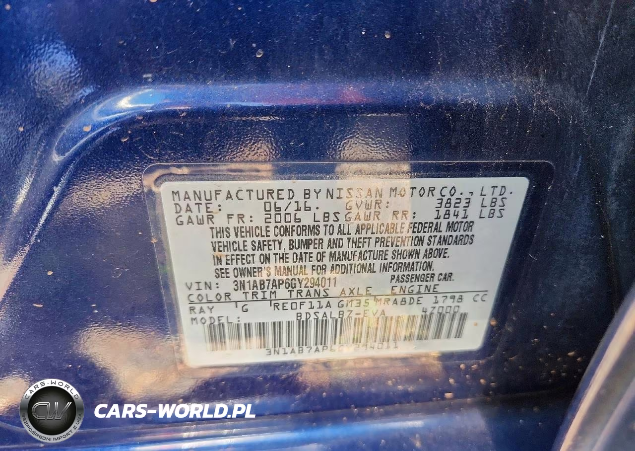 2016 Nissan Sentra S VIN:3N1AB7AP6GY294011 - 12