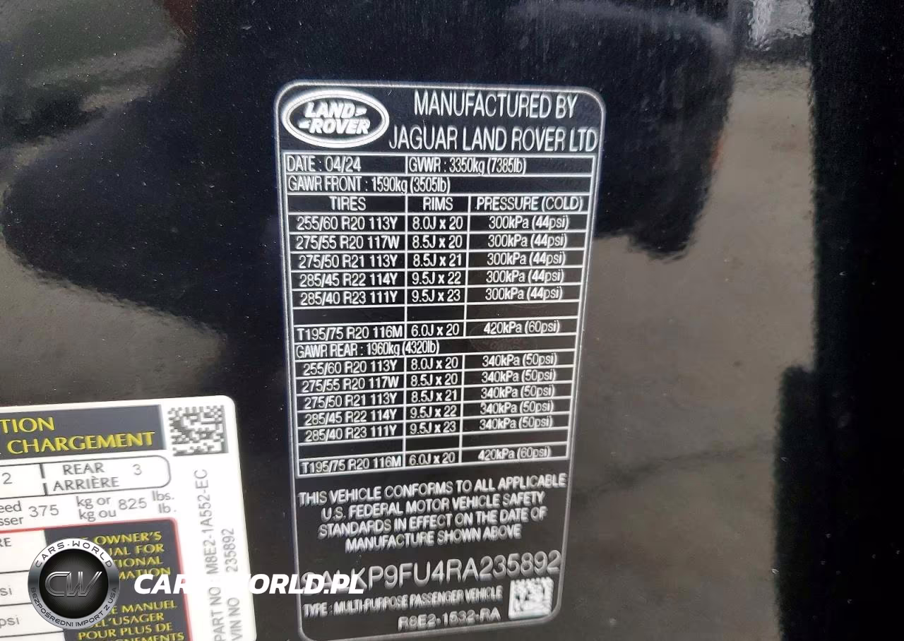 2024 Land Rover Range Rover Se VIN:SALKP9FU4RA235892 - 14