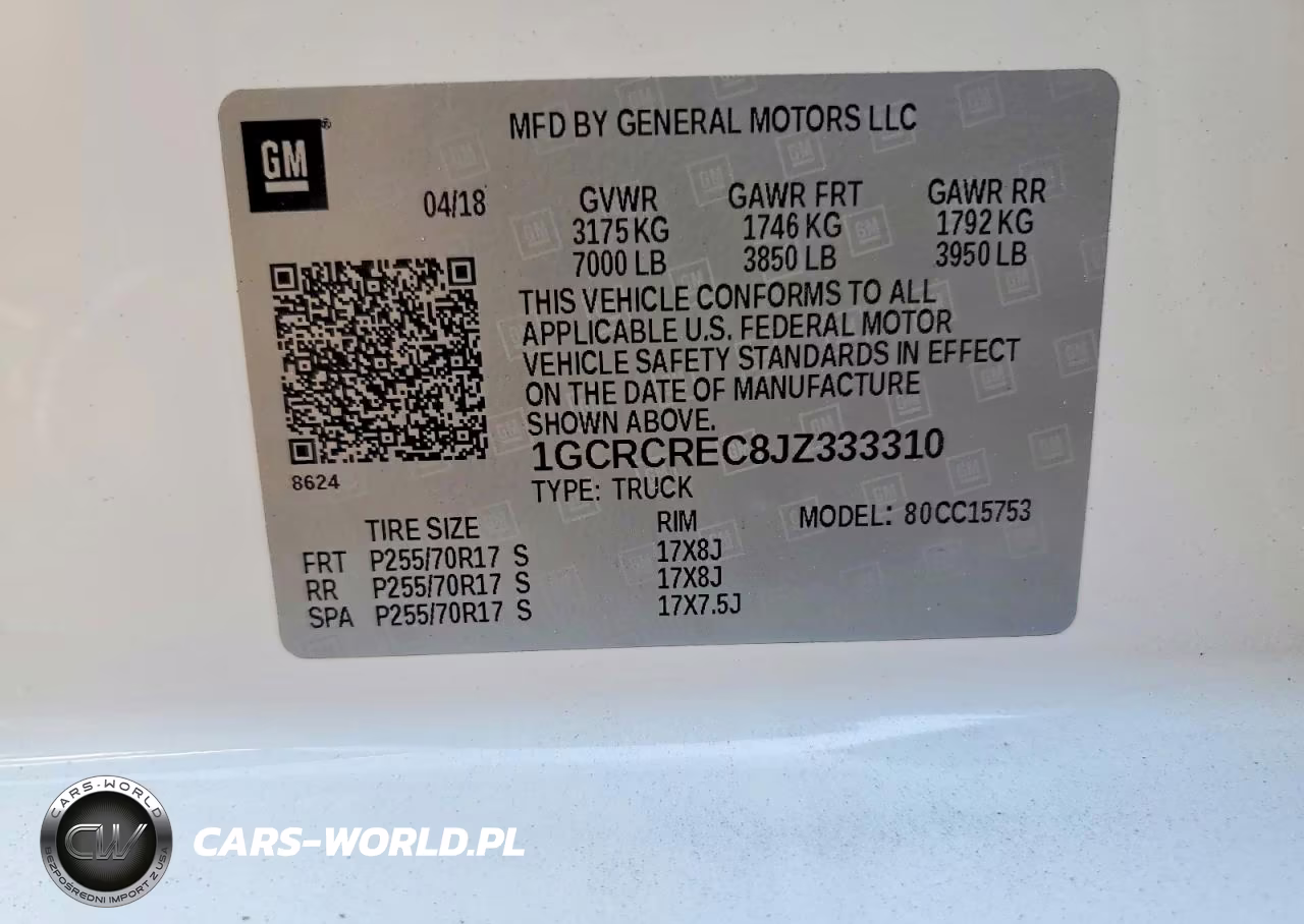 2018 Chevrolet Silverado C1500 Lt VIN:1GCRCREC8JZ333310 - 12