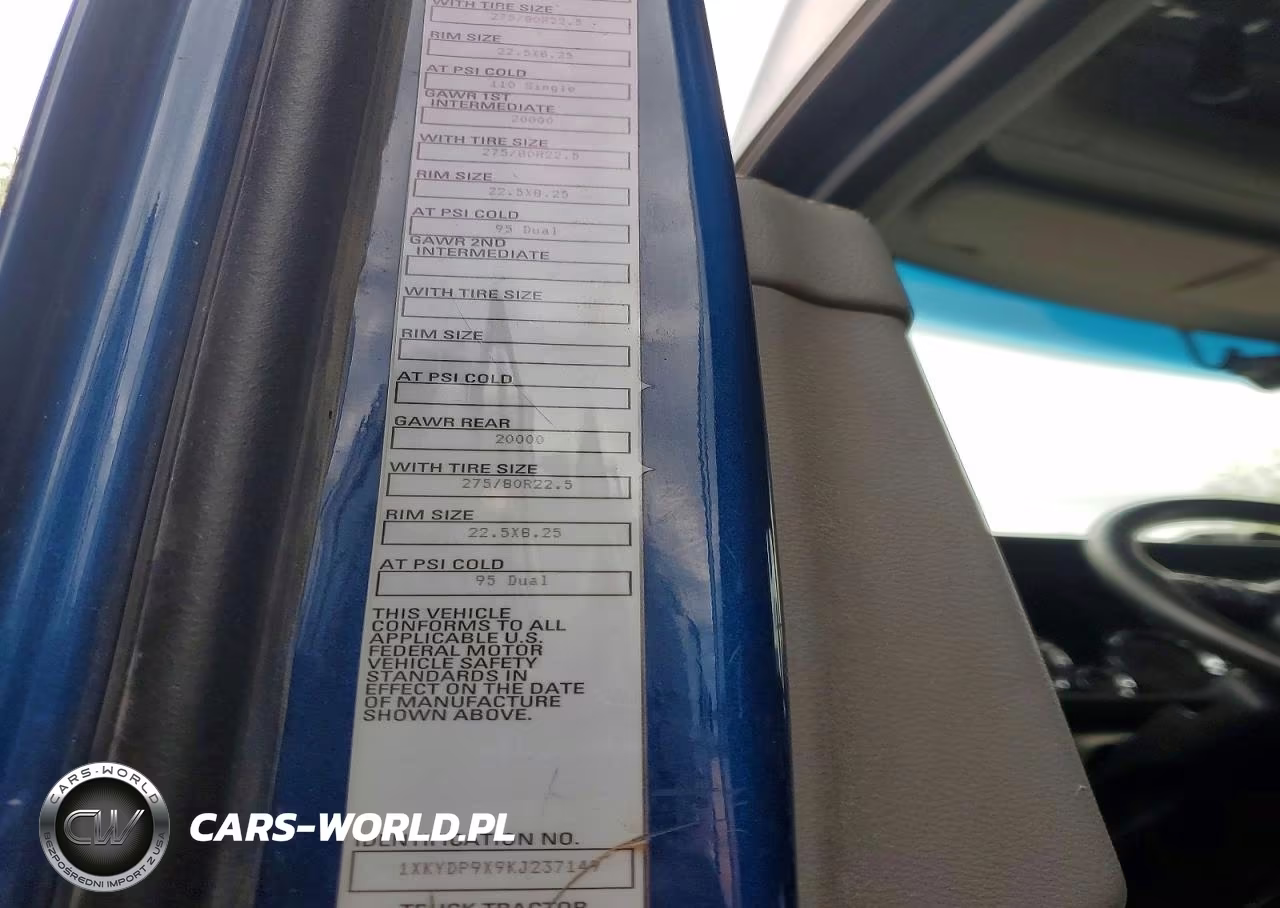 2019 Kenworth Construction T680 VIN:1XKYDP9X9KJ237149 - 10