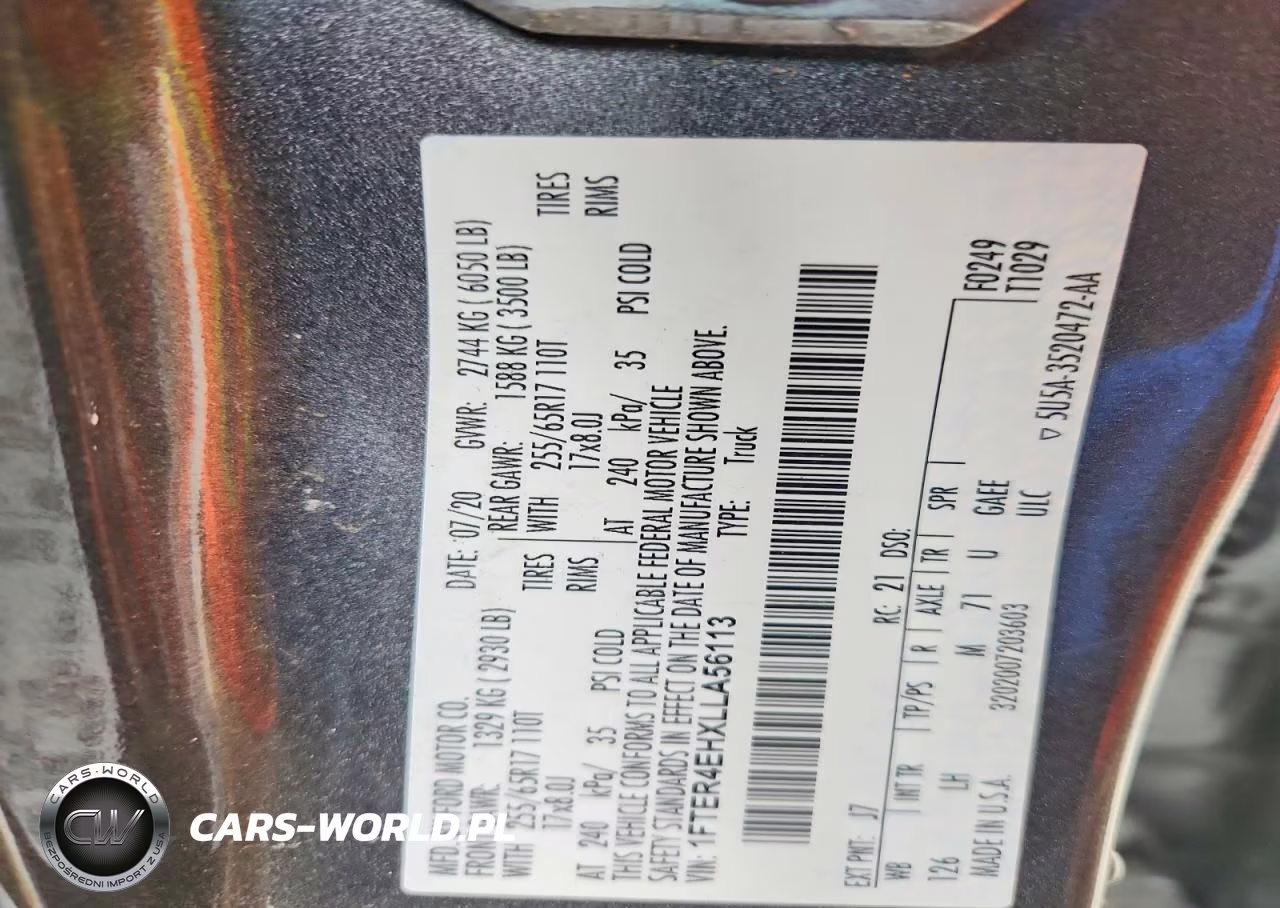 2020 Ford Ranger Xl VIN:1FTER4EHXLLA56113 - 12