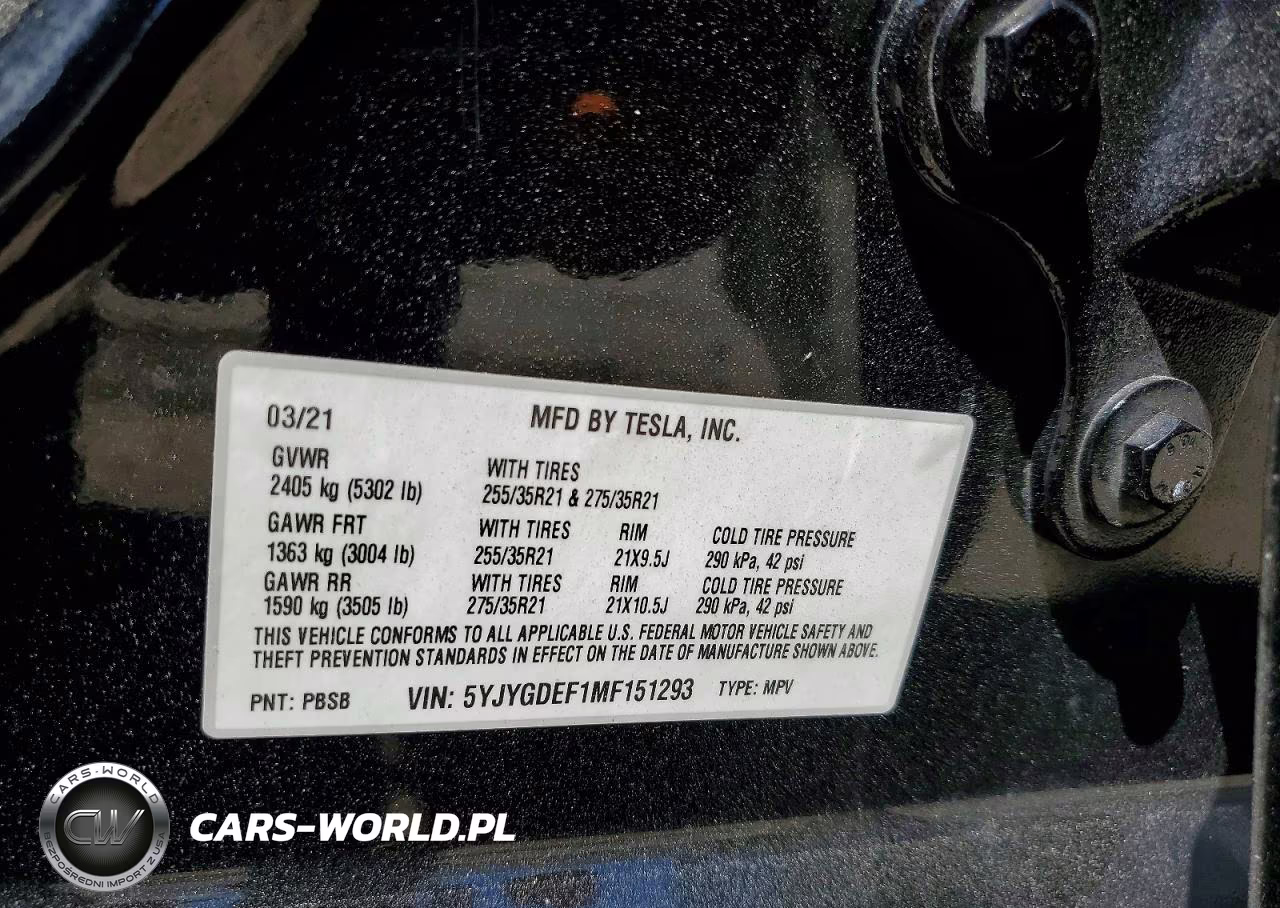 2021 Tesla Model Y VIN:5YJYGDEF1MF151293 - 12