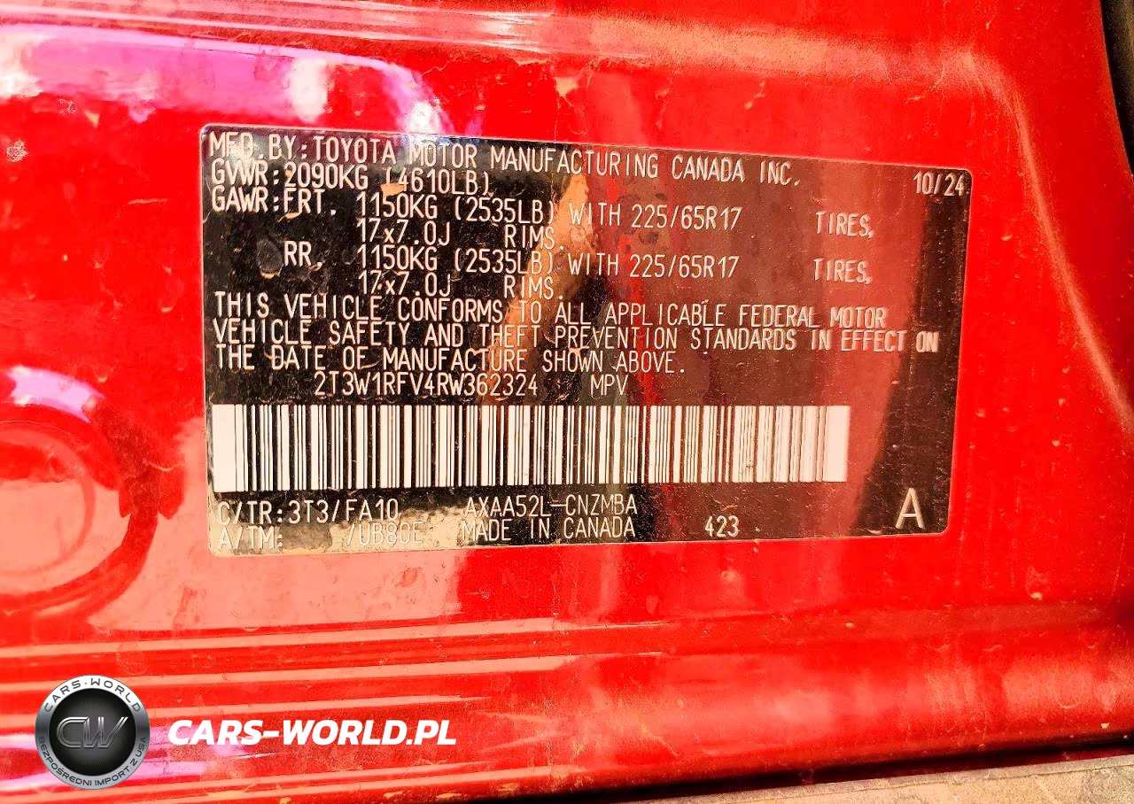 2024 Toyota Rav4 Xle VIN:2T3W1RFV4RW362324 - 13