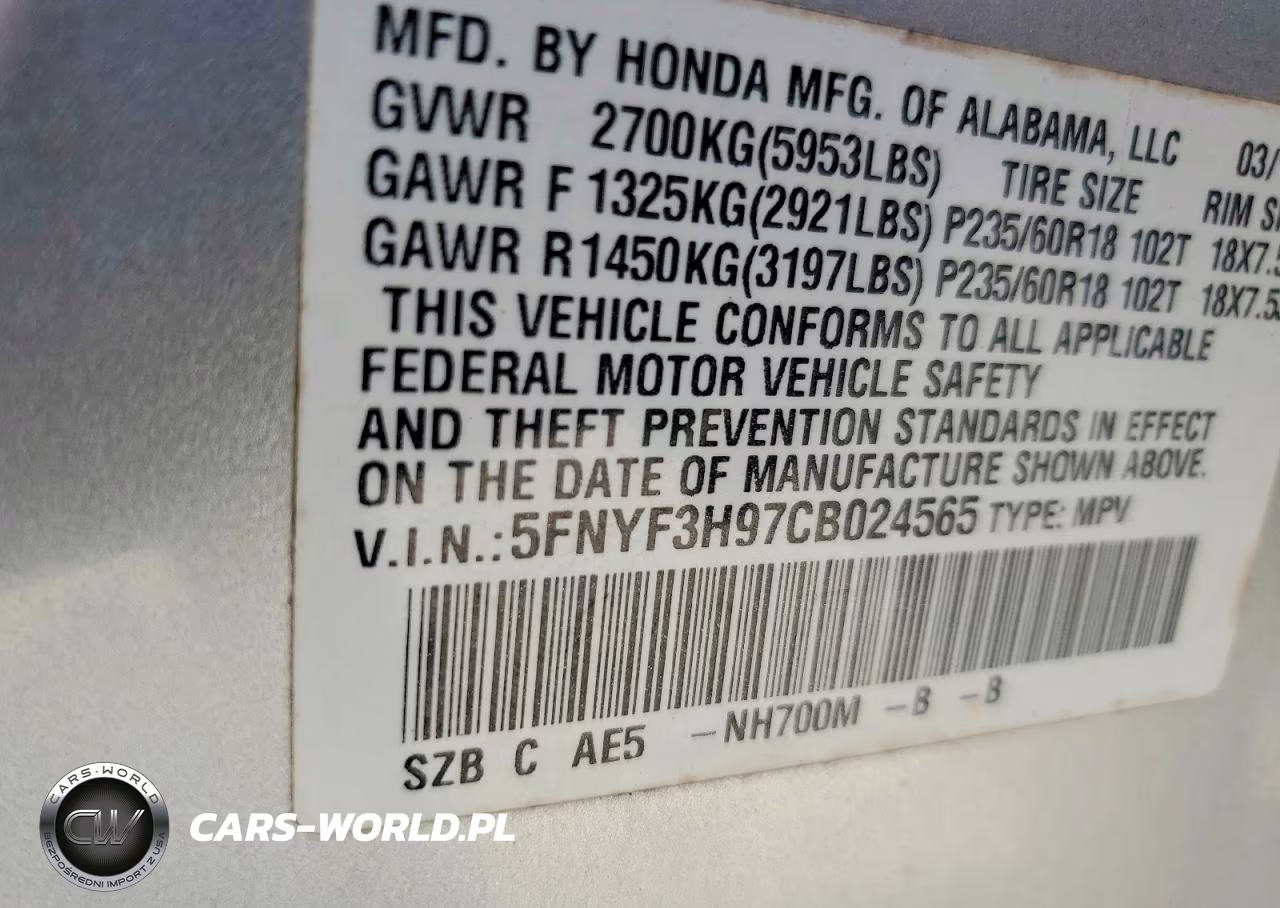 2012 Honda Pilot Touring VIN:5FNYF3H97CB024565 - 14