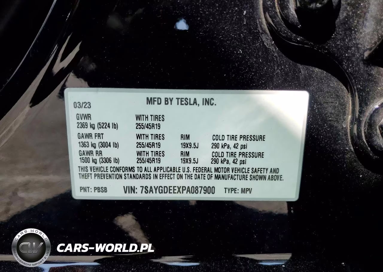 2023 Tesla Model Y VIN:7SAYGDEEXPA087900 - 12